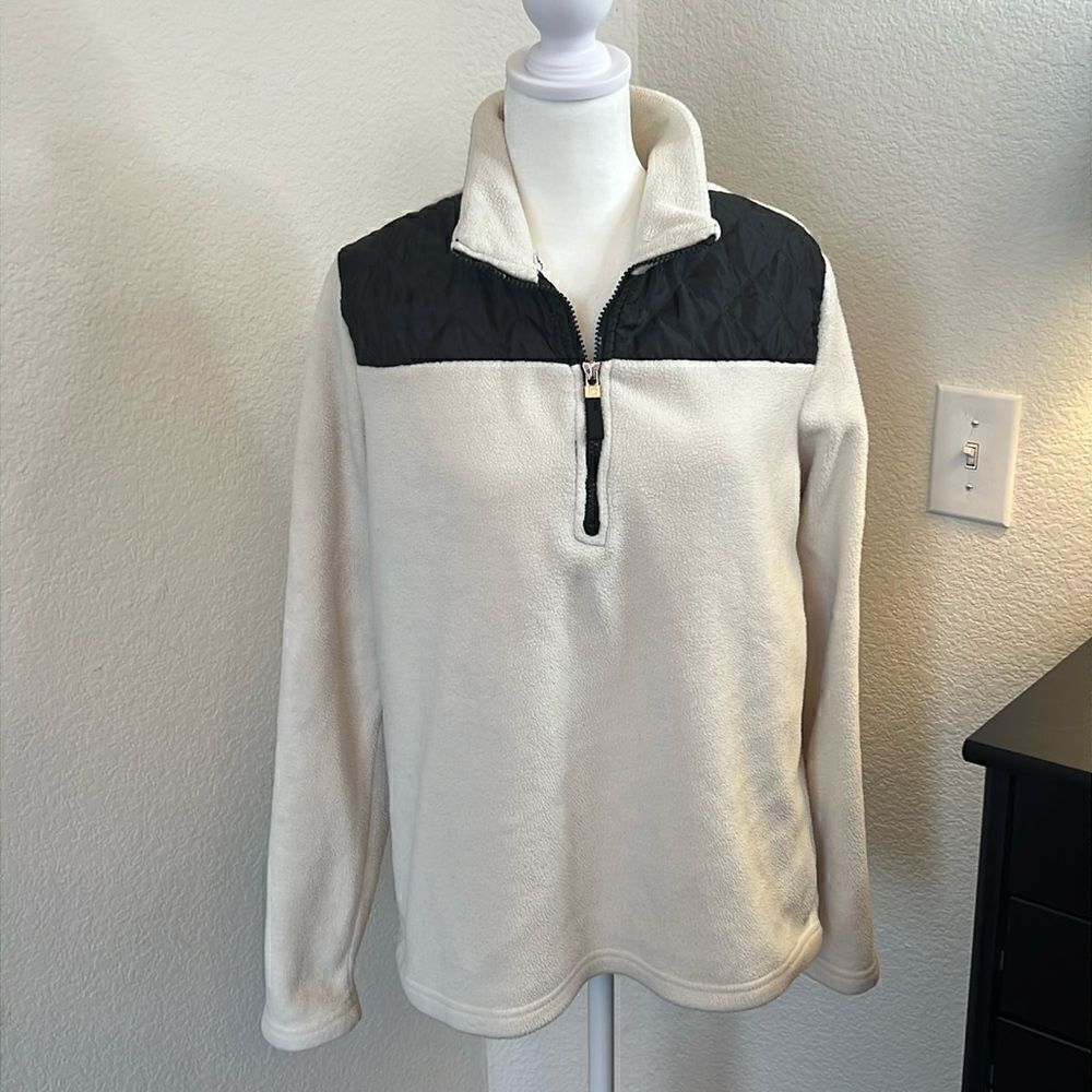 Chaps Long Sleeve Fleece Pullover Jacket - Size Large